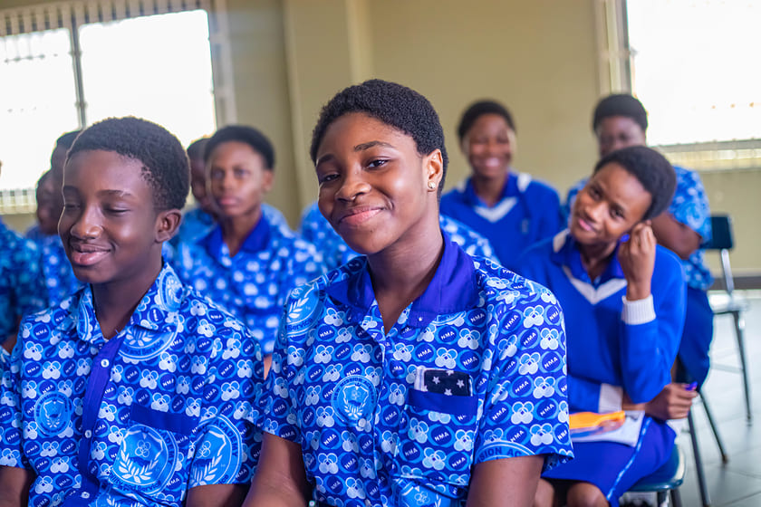 Students learning in classroom